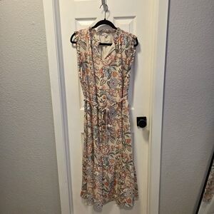 Loft Floral Sleeveless Dress